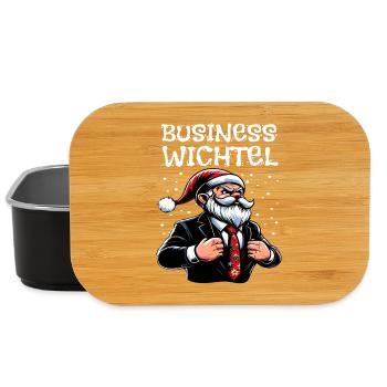 Business Gnome Christmas Gnome - Lunch Box - black - Front