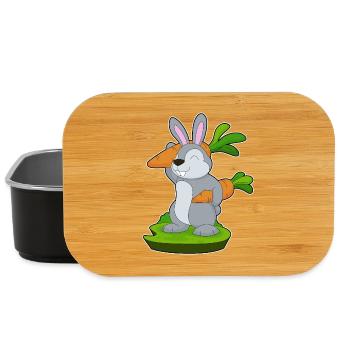 Carottes lapin - Boîte à goûter - noir - Devant