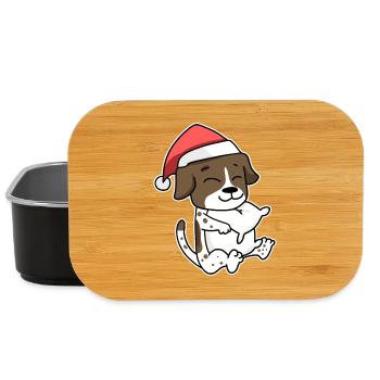 Chien allemand à poil court Animal Noël - Boîte à goûter - noir - Devant
