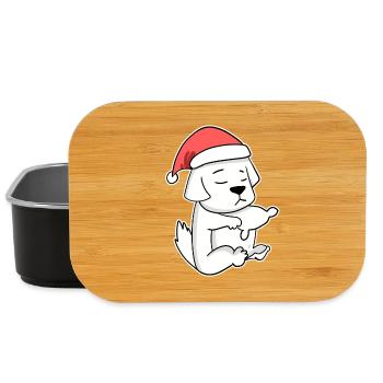 Pyrenean Mountain Dog Animal Christmas - Lunch Box - black - Front