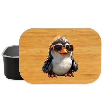 Pinguin Sonnenbrille Geschenk Ich Liebe Pinguine - Lunch Box - Schwarz - Vorne