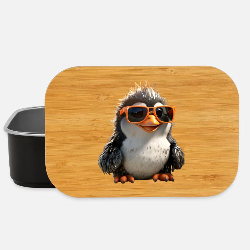 Pinguin Sonnenbrille Geschenk Ich Liebe Pinguine - Lunch Box - Schwarz