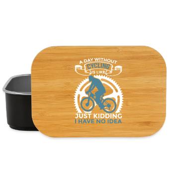 Cycling Motivation - Lunch Box - black - Front