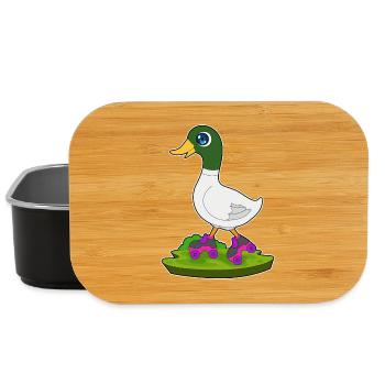 Ente Rollschuhfahren Rollschuhe - Lunch Box - Schwarz - Vorne