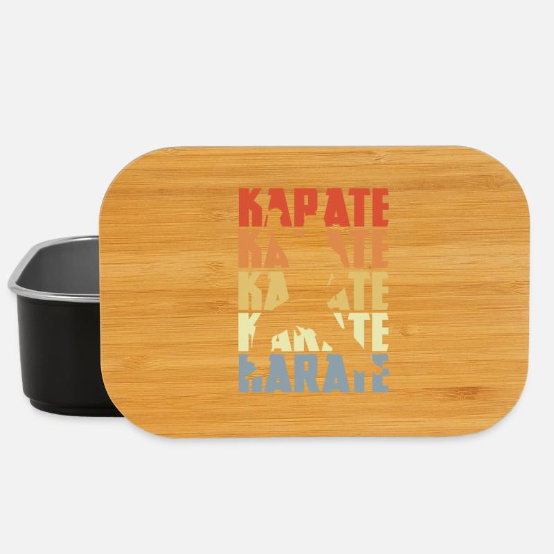 Retro Karate - Lunch Box - Schwarz