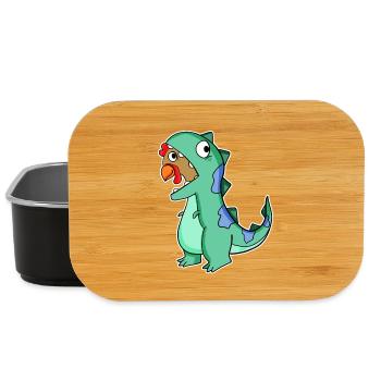 Déguisement de dinosaure poulet - Boîte à goûter - noir - Devant
