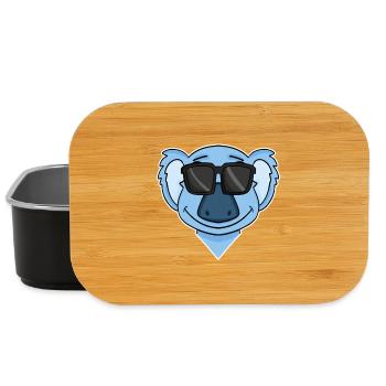 Koala mit Brille - Lunch Box - Schwarz - Vorne