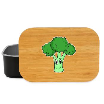 Broccoli Vegetables - Lunch Box - black - Front