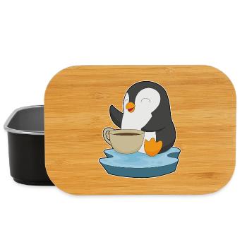 Tasse à café pingouin - Boîte à goûter - noir - Devant