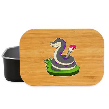 Schlange Maler Pinsel Malen - Lunch Box - Schwarz - Vorne