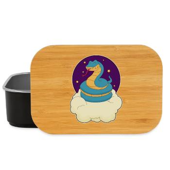 Schlange Wolken - Lunch Box - Schwarz - Vorne