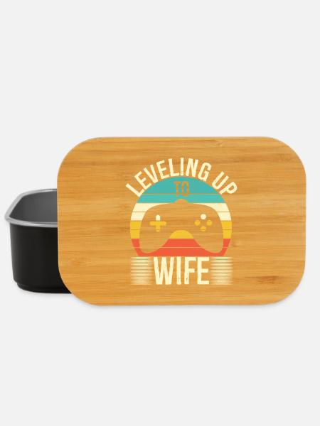 Wife Gamer Leveling Up To Wife - Boîte à goûter - noir