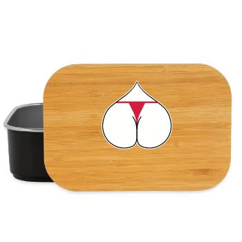 Arsch Herz Liebe - Lunch Box - Schwarz - Vorne