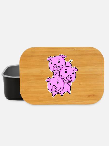 Cochons Cochon Cochon - Boîte à goûter - noir