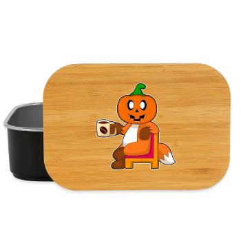 Fox Halloween Coffee - Lunch Box - black - Front