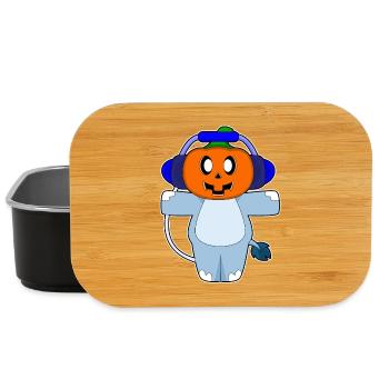 Nilpferd Halloween Musik - Lunch Box - Schwarz - Vorne
