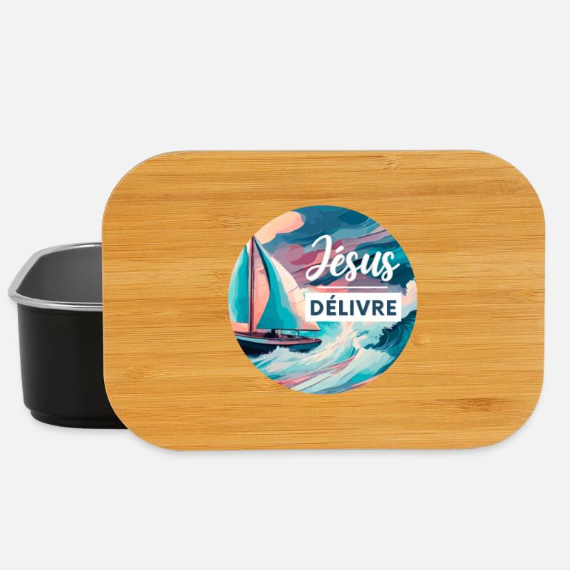 Jesus befreit | Markus 4 | Christlich - Lunch Box - Schwarz