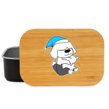 Sleeping, Tiredness, Dog - Lunch Box - black - Front