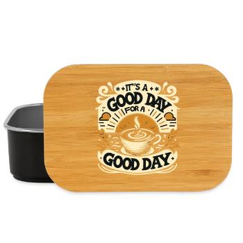 Guter Tag Kaffeezauber Motiv - Lunch Box - Schwarz - Vorne