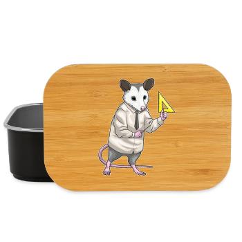 Beutelratte Mathe Lehrer Schule - Lunch Box - Schwarz - Vorne