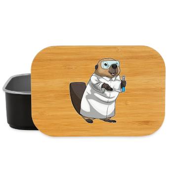Beaver Chemistry Teacher School - Lunch Box - black - Front