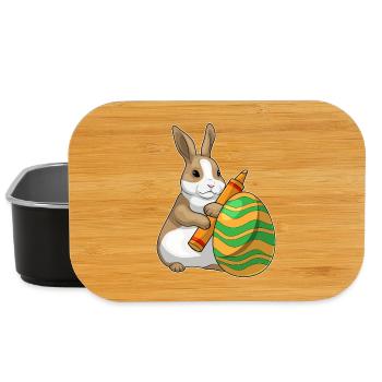 Coloriage de Pâques de Bunny - Boîte à goûter - noir - Devant