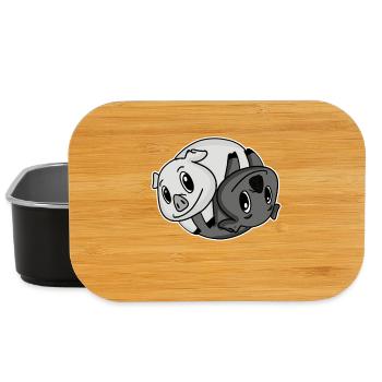 Yin Yang Pigs - Lunch Box - black - Front