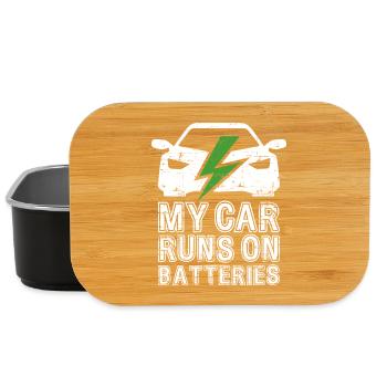 Ma voiture fonctionne sur batteries eCar Voiture électrique - Boîte à goûter - noir - Devant