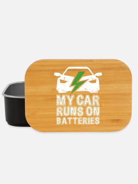 Ma voiture fonctionne sur batteries eCar Voiture électrique - Boîte à goûter - noir