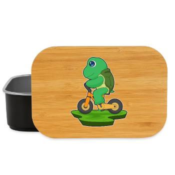 Turtle Bicycle - Lunch Box - black - Front