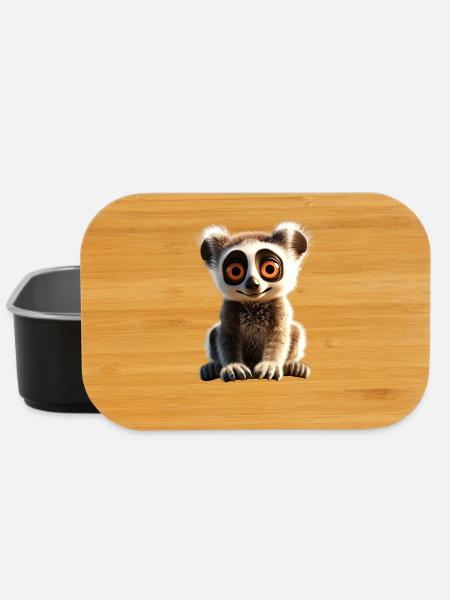 Katta Lemuren Liebhaber Lemur Kattas Maki Katta - Lunch Box - Schwarz