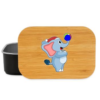 Polo nautique de Noël éléphant - Boîte à goûter - noir - Devant