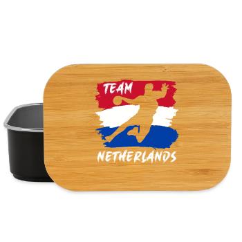 Handball Team Netherlands - Lunch Box - black - Front
