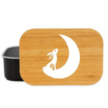 Ein Hase auf dem Mond - Lunch Box - Schwarz - Vorne