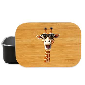 Giraffe Wildnis Safari Afrika Wilde Süße Giraffen - Lunch Box - Schwarz - Vorne