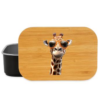 Giraffe Wildnis Safari Afrika Wilde Süße Giraffen - Lunch Box - Schwarz - Vorne