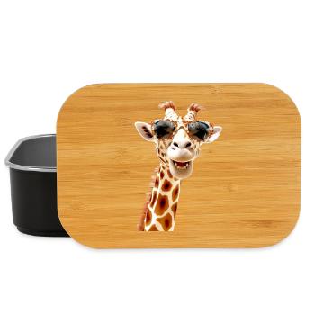 Giraffe Wildnis Safari Afrika Wilde Süße Giraffen - Lunch Box - Schwarz - Vorne