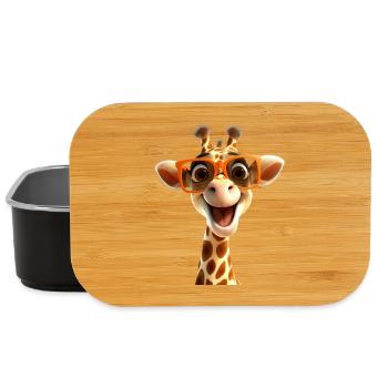 Giraffe Wildnis Safari Afrika Wilde Süße Giraffen - Lunch Box - Schwarz - Vorne