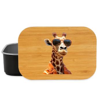Giraffe Wildnis Safari Afrika Wilde Süße Giraffen - Lunch Box - Schwarz - Vorne
