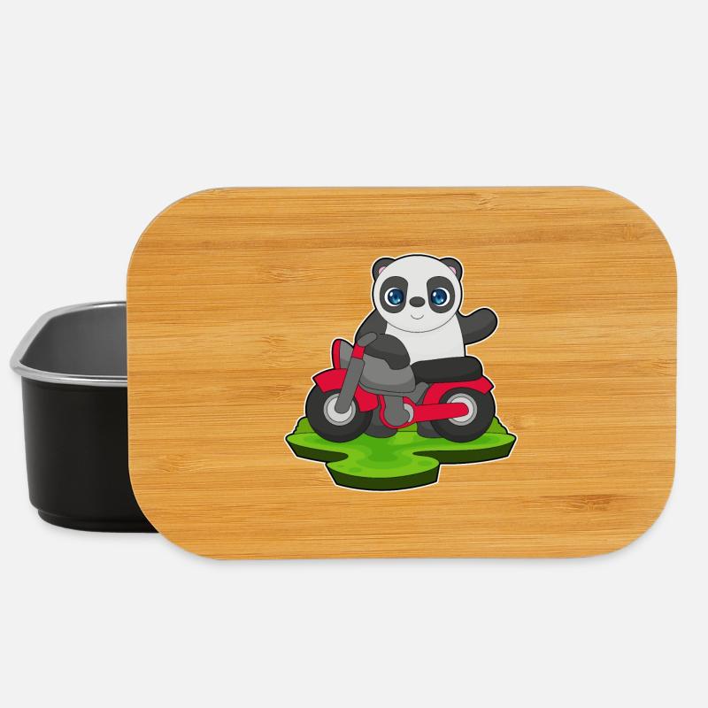 Moto Panda - Boîte à goûter - noir
