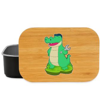Atelier de Mécanique Crocodile à Clés - Boîte à goûter - noir - Devant