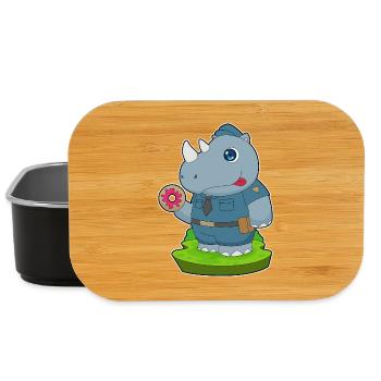 Rhino Policier Donut Police - Boîte à goûter - noir - Devant