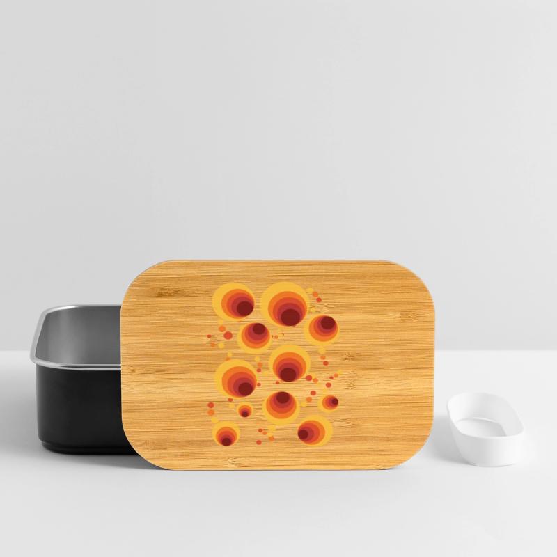 Abstract Polka Dots Circle Pattern Lunch Box