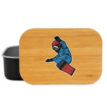 Little Snowboarder - Lunch Box - black - Front
