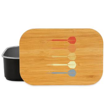 Vintage Dart Sketch - Lunch Box - black - Front