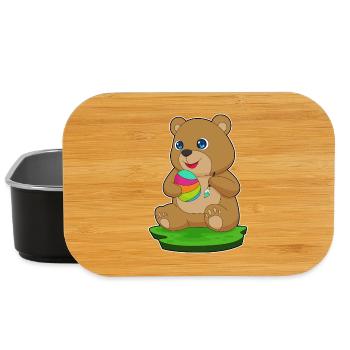 Peinture de Pâques Bear - Boîte à goûter - noir - Devant