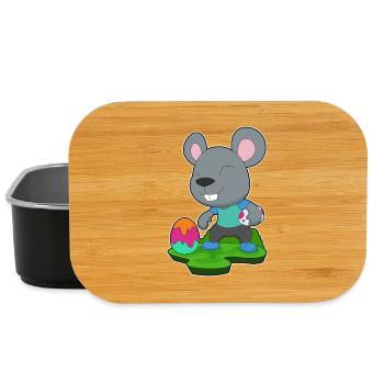 Mouse Easter Easter Egg - Lunch Box - black - Front