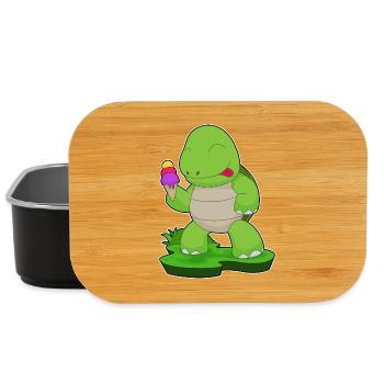 Schildkröte Waffeleis - Lunch Box - Schwarz - Vorne