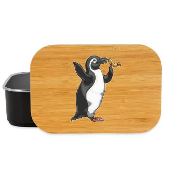 Penguin Fish Tempura - Lunch Box - black - Front