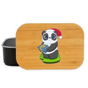 Panda Christmas Package - Lunch Box - black - Front